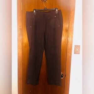 Chico's Dark Brown Juliette Ankle Pants